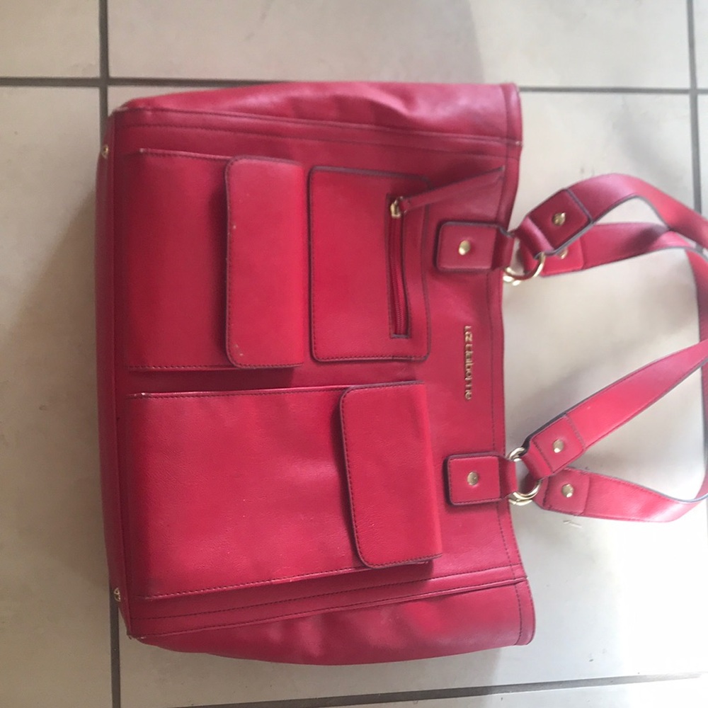 Red Leather Liz Claiborne  for laptop & IPAD